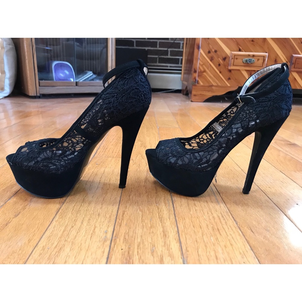 Black high heels